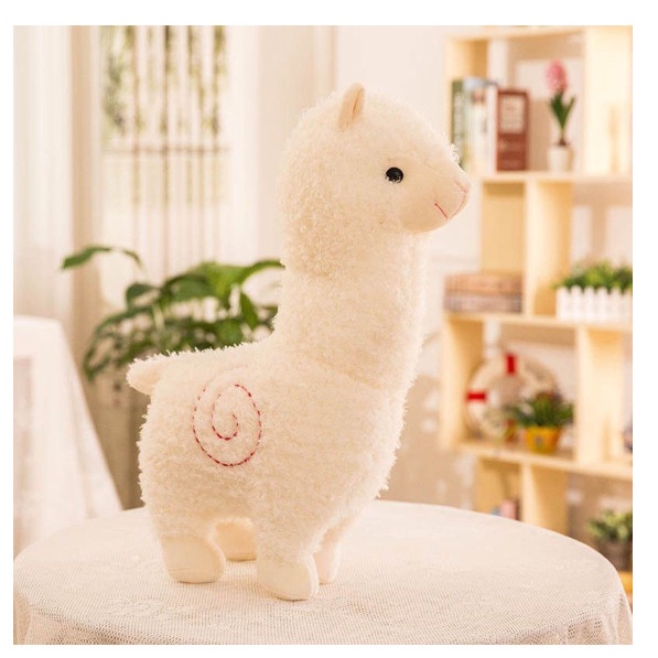 ✨ BISA COD ✨ BONEKA DOMBA JUMBO WHITE SHEEP BONEKA KAMBING LUCU ALPACA CUTE - Putih45