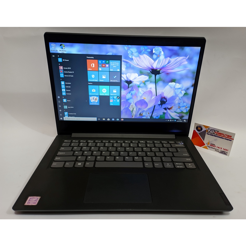 Laptop Lenovo S145 muda SSD kencang baterai awet