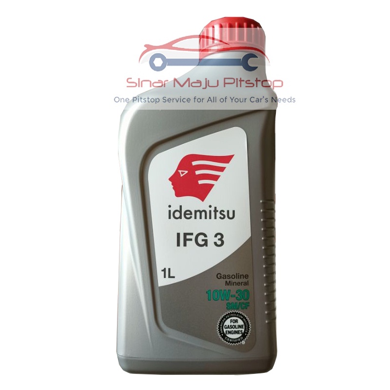 IDEMITSU 10W-30 SM/CF 1 Liter Oli Pelumas Mesin Mobil Bensin Original