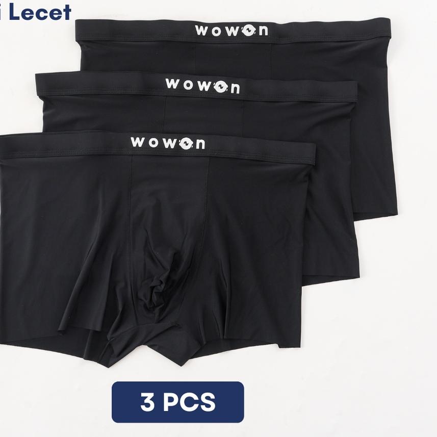 ➨ Wowon Men Boxer - Celana Dalam Pria - Zero Gravity Feel - 3 Pcs ❆