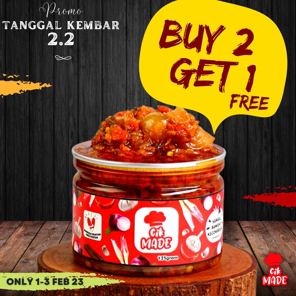 

ztv-62 Sambal Bawang Kecombrang " Cik Made " - 125 Gram Baru Restok