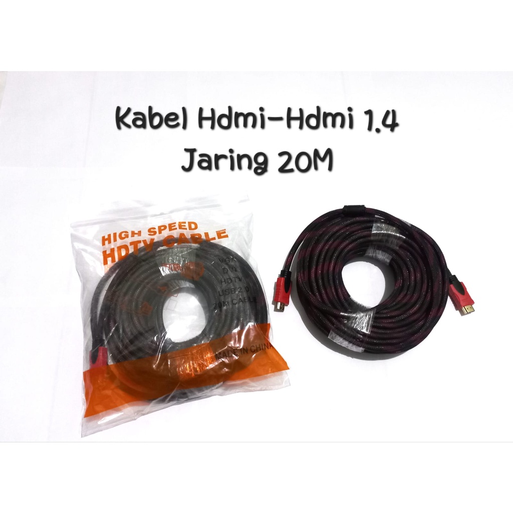 Kabel HDMI - HDMI 1.4 Jaring 20m