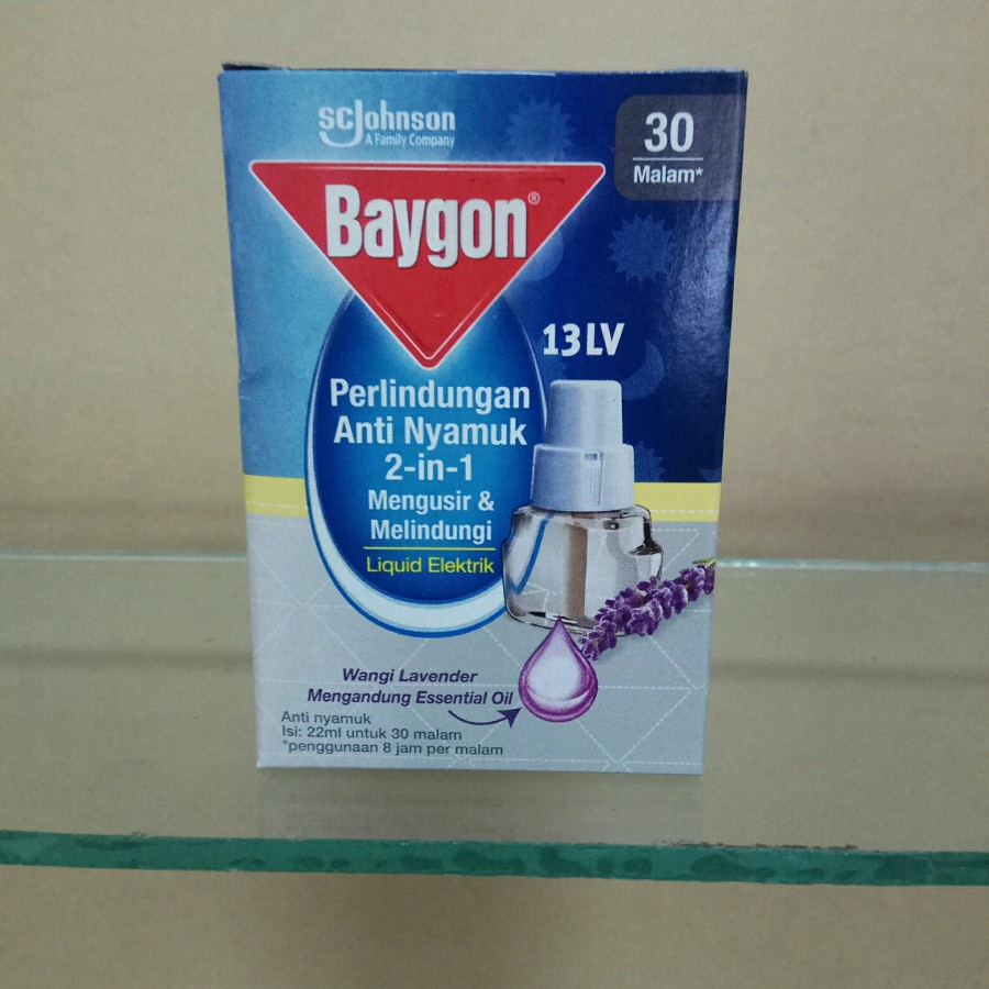 Baygon Liquid Electric Refill Regular 22ml 30 Malam 13LV baygon refil liquid lavender