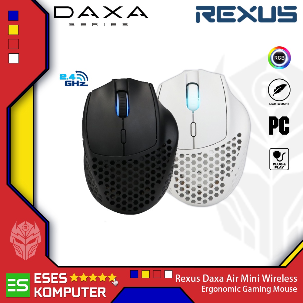 Mouse Rexus Daxa Air Mini Wireless RGB | Mouse Gaming
