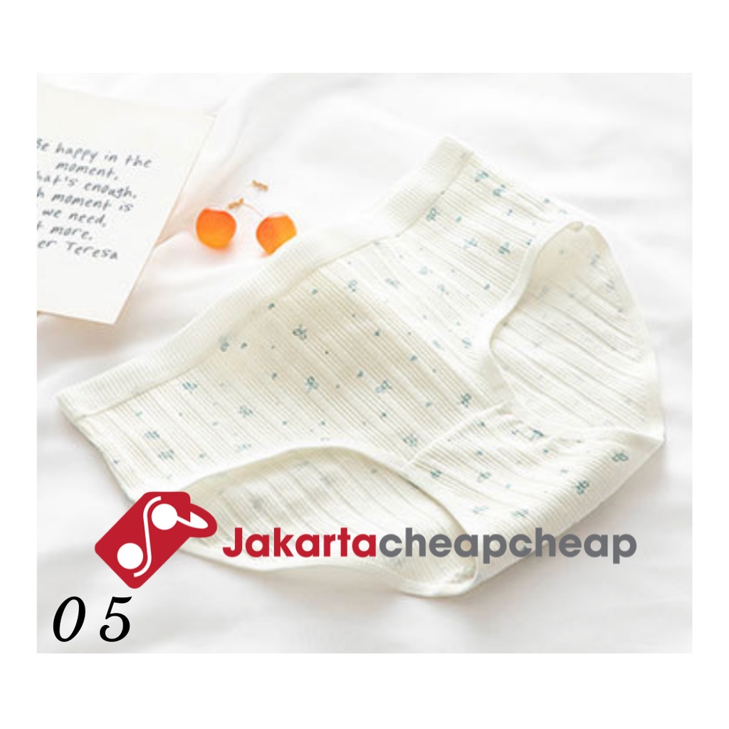 JC505 Celana Dalam Wanita Korea Panty Cewek Katun Motif Lucu Cantik