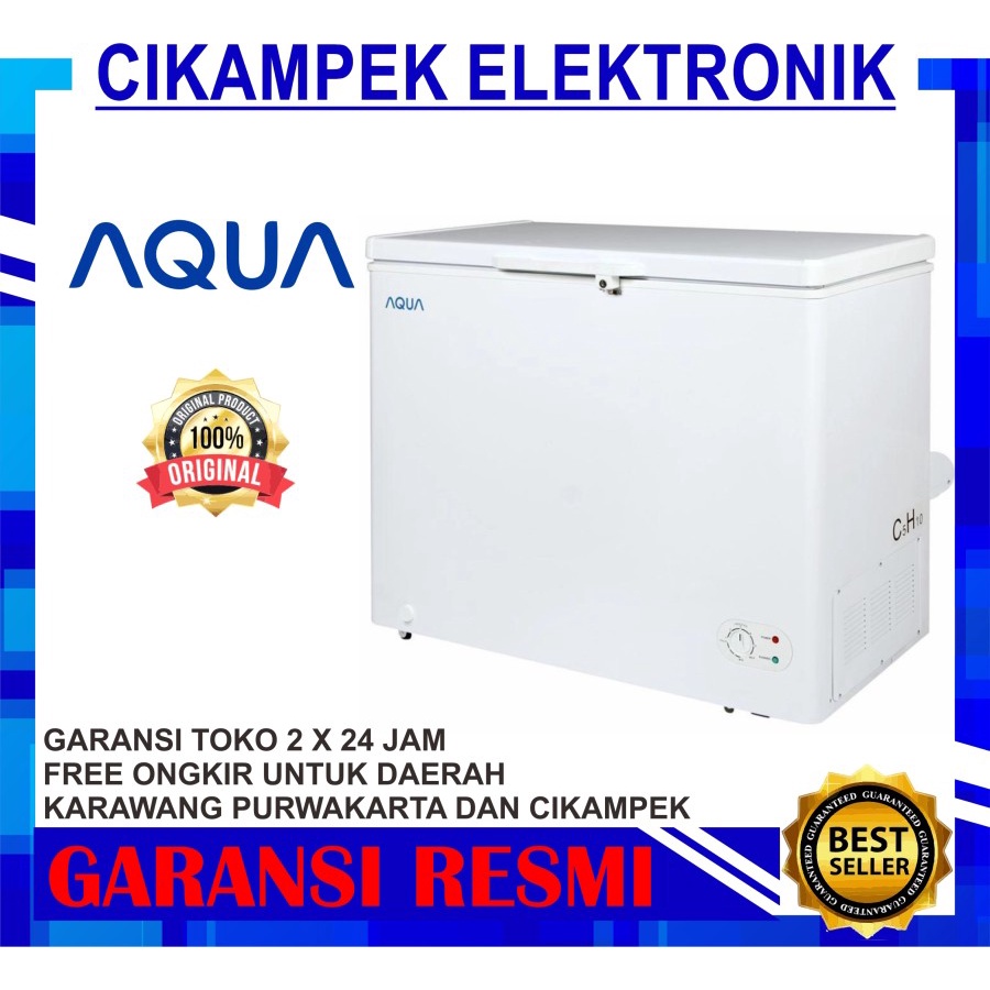 Chest Freezer AQUA AQF-200W / Freezer Box AQUA AQF 200 W 200 Liter
