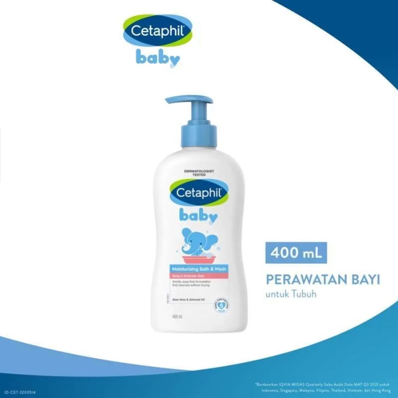 PERA338 SABUN SHAMPOO CETAPHIL BABY GENTLE WASH &amp; SHAMPOO 400 ML bln 08 2024/ moisturising bath wash 400ml exp 3 2025