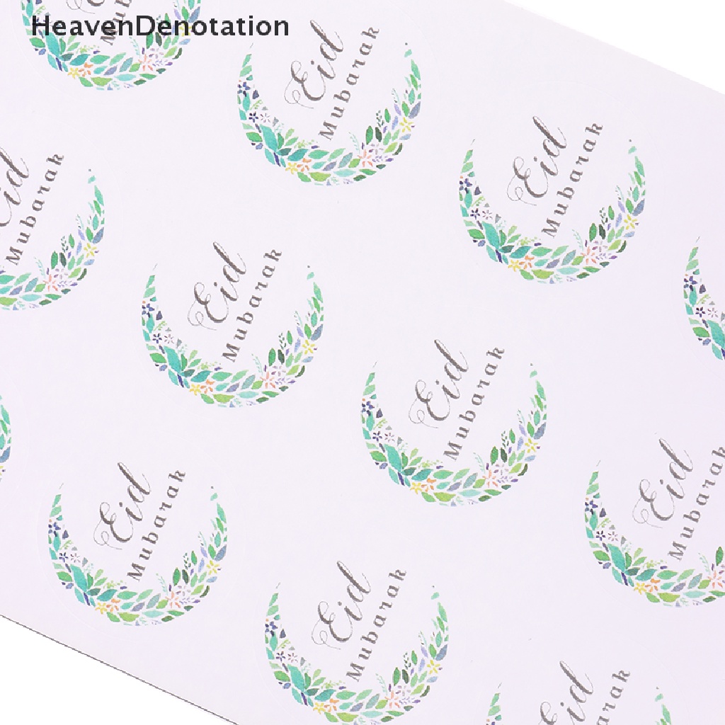 [HeavenDenotation] 60pcs Stiker Kado Dekorasi Ramadhan Eid Mubarak Label Gift Box Segel Sticker HDV