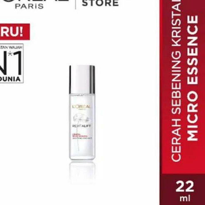 Best Seller Loreal Paris Revitalift Crystal Micro-Essence 22ML Exp 2024 ✱dca【