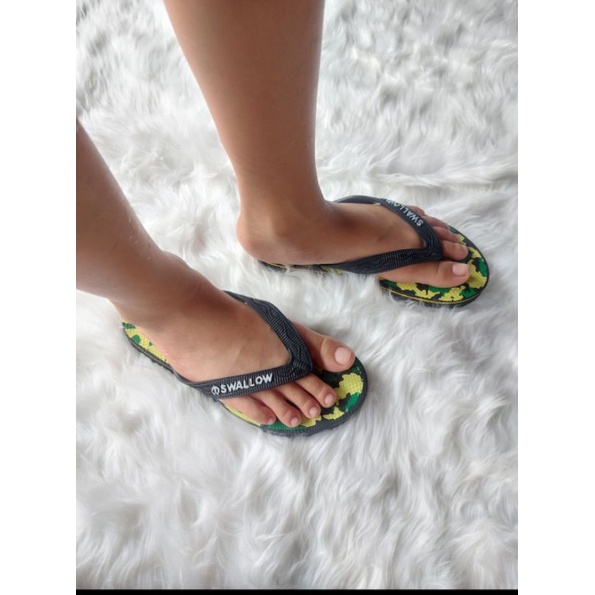SANDAL SWALLOW ARMY KIDS sandal jepit swallow loreng anak
