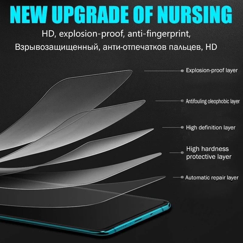 Full Coverage Soft Hydrogel Film/Film Pelindung Layar HD Bening Anti Gores &amp; Anti Sidik Jari Kompatibel Dengan Samsung Galaxy A14