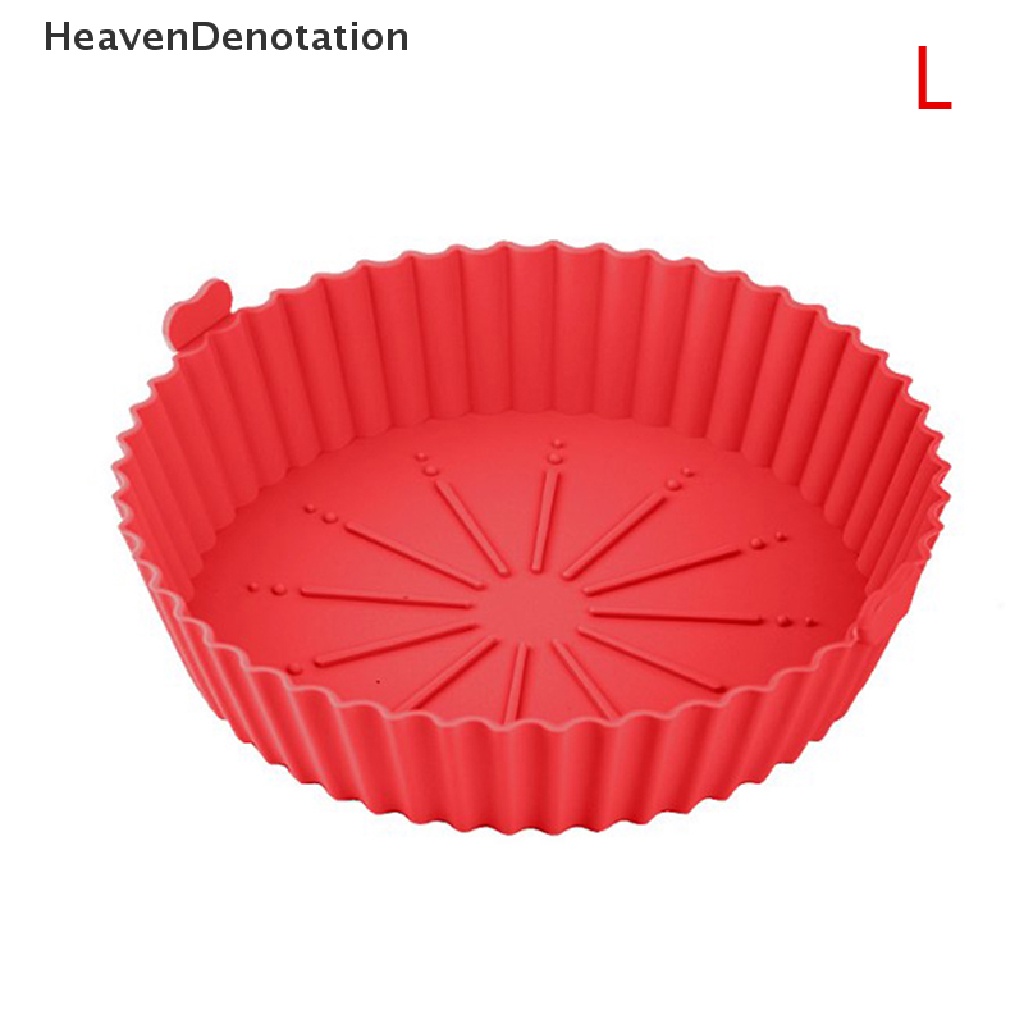 [HeavenDenotation] 1pc Reusable Air Fryer Silicone Pot Non Stick Air Fryer Kue Baking Tray Liners HDV