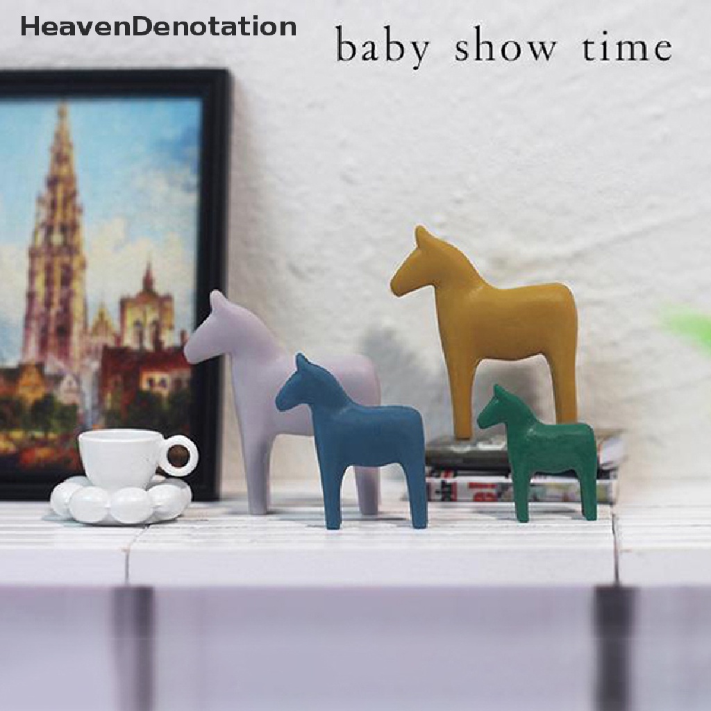 [HeavenDenotation] 1set 1: 6/1: 12rumah Boneka Miniatur Simulasi Nordic pony Dekorasi Aksesoris HDV