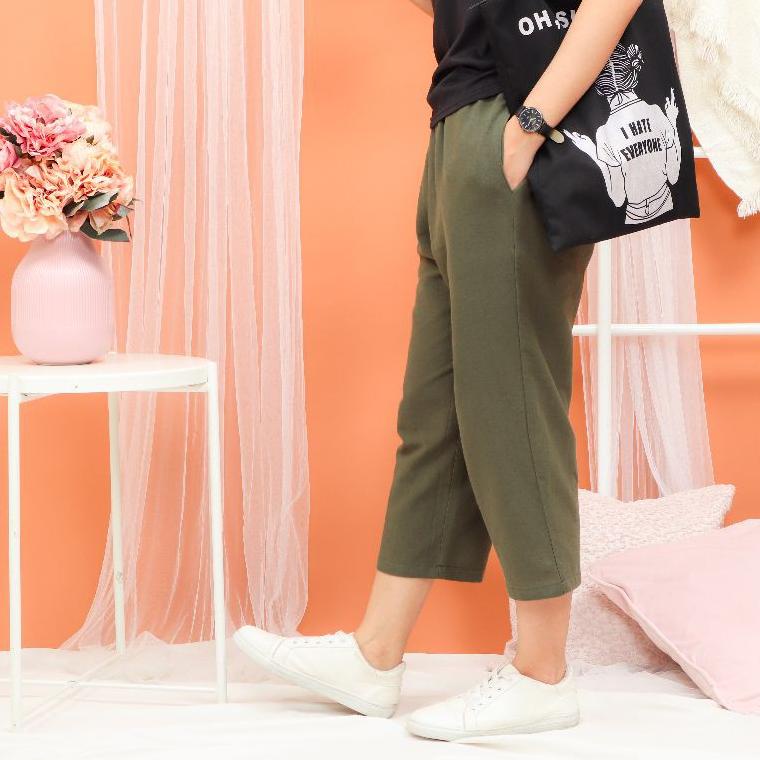 STOK TERBATAS KAHFI PANTS - CELANA WANITA KOREA CELANA LINEN CELANA PANJANG WANITA CELANA SANTAI CEL
