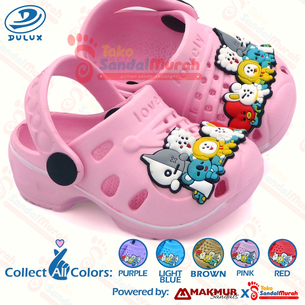 Toko sandal Murah - Sandal Baim Anak Perempuan Tali Belakang Lucu/Terbaru/ Kekinian/Murah( TK Sandal Murah LDS 06 M 255 )