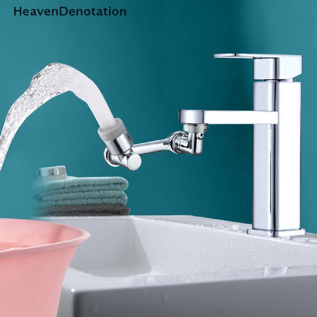 [Denotasi Surga] New Universal1080° Rotation Extender Faucet Aerator Saringan Cipratan Plastik Keran Wastafel Dapur Bubbler Nozzle Robotic Arm HDV