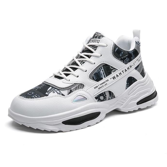 ♥ TBIG [COD] Sepatu Pria High Top Bruce WTH Sepatu Import Pria Sekolah Kuliah Kerja Santai ♙