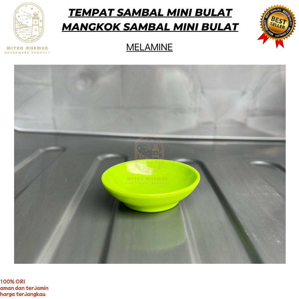 NEW!! TEMPAT SAMBAL MINI KOTAK DAN BULAT / WADAH SAMBAL SAOS KECAP / MANGKOK SAMBAL MELAMIN