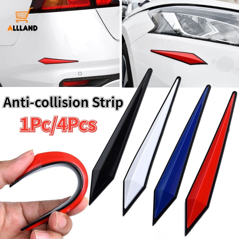 1 /4Pcs Strip Perlindungan PVC Perekat Diri Pintu Mobil Portabel/Stiker Karet Anti Gores Pinggiran Otomotif/Bar Anti-Tabrakan Dekoratif Kendaraan DIY