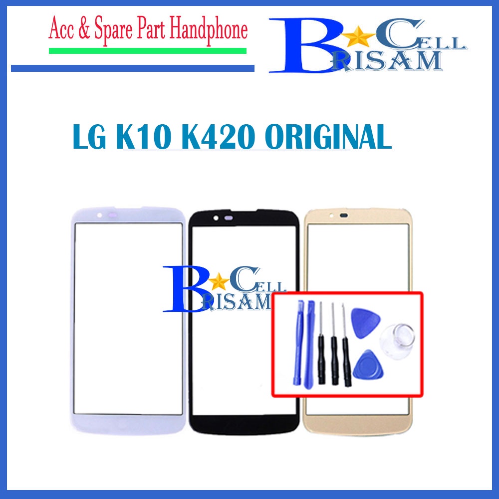Layar Sentuh untuk LG K10 K410F M2 K430T K420N K430DS Depan Kaca Panel Depan Outer Kaca Lensa untuk 