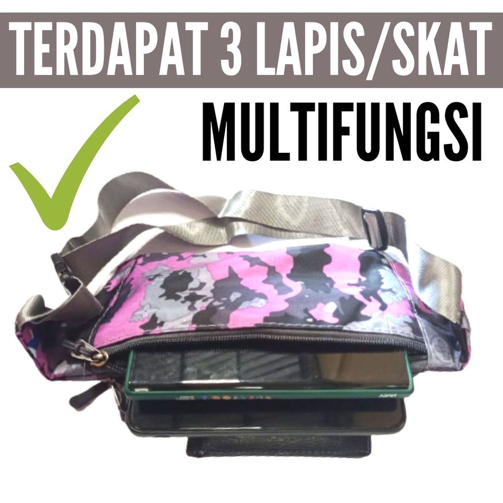 Tas Selempang Premium Original Import Pria Slingbag Kasual Premium Quality FEFARM