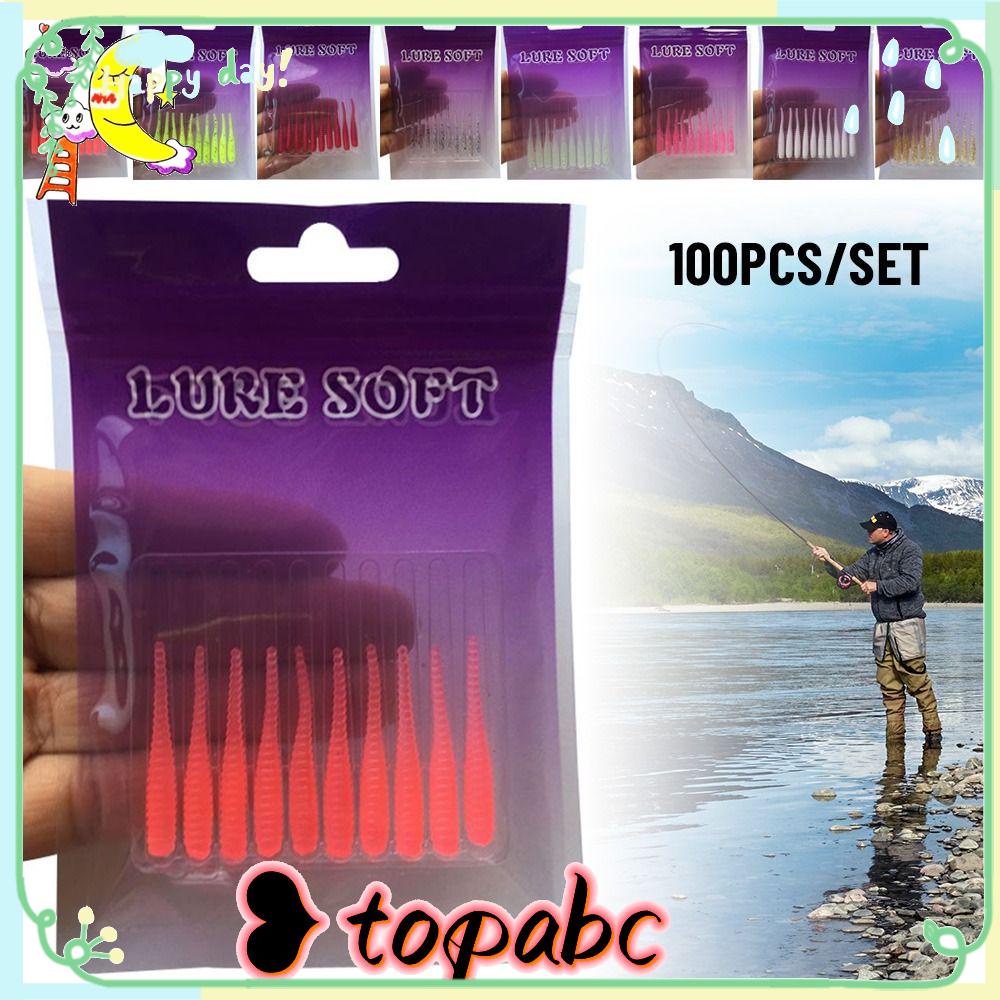 Top 100pcs/set Umpan Pancing Ikan Kecil Portabel Buatan Tahan Lama