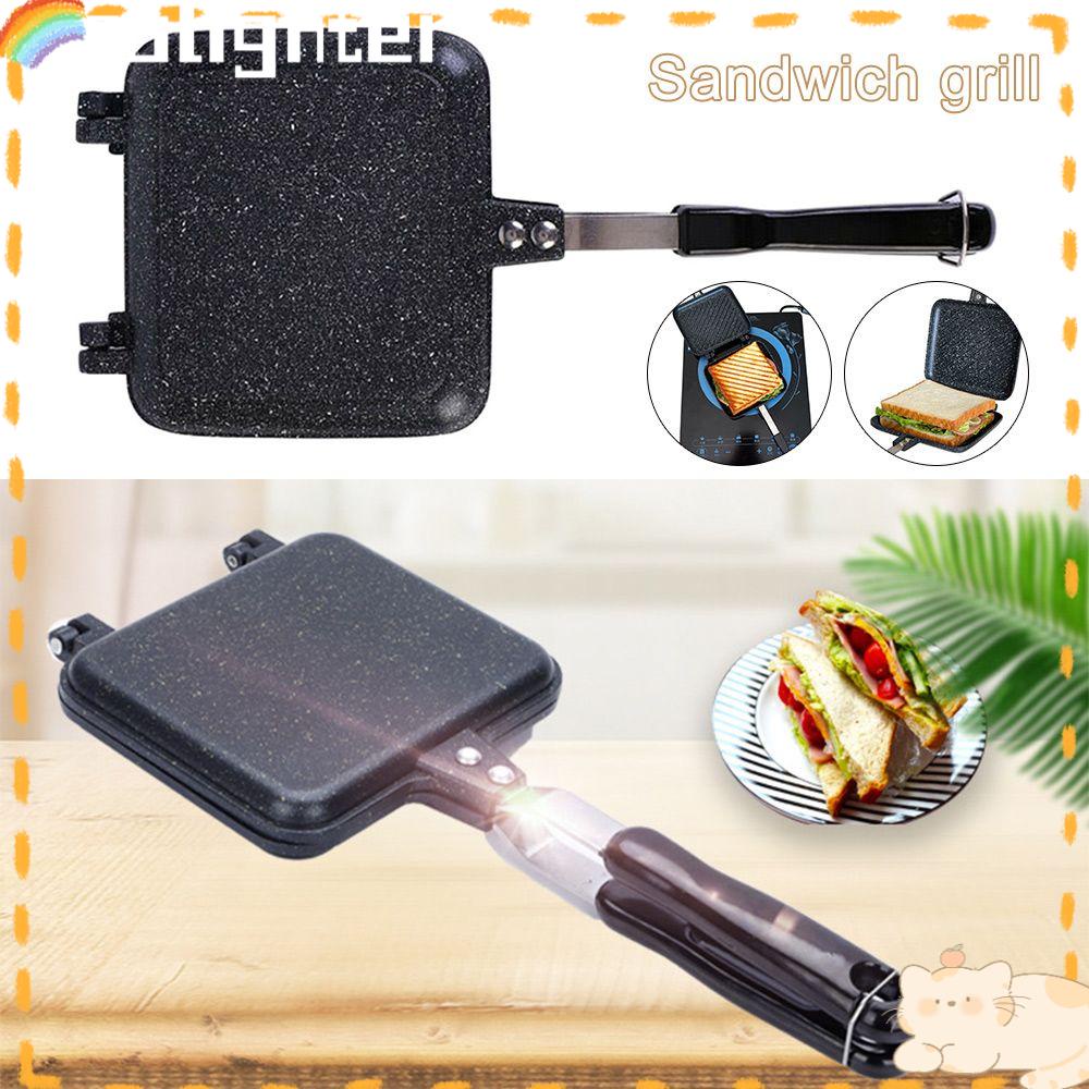 Solighter Sandwich Maker Peralatan Masak Alat Waffle Pancake Baking Aksesoris Panggangan Lipat