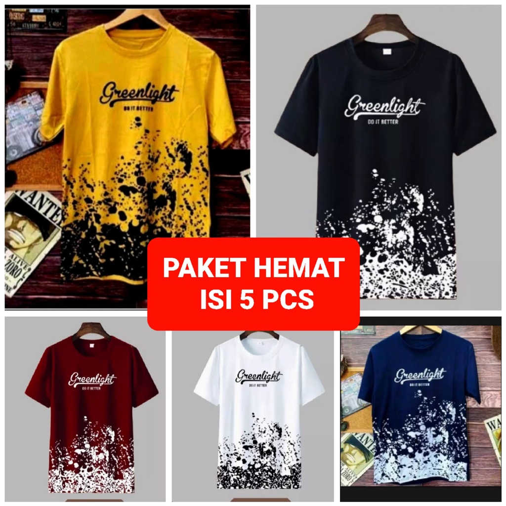 Kaos oblong pria dewasa lengan pendek motif distro keren edisi terbaru ditahun ini