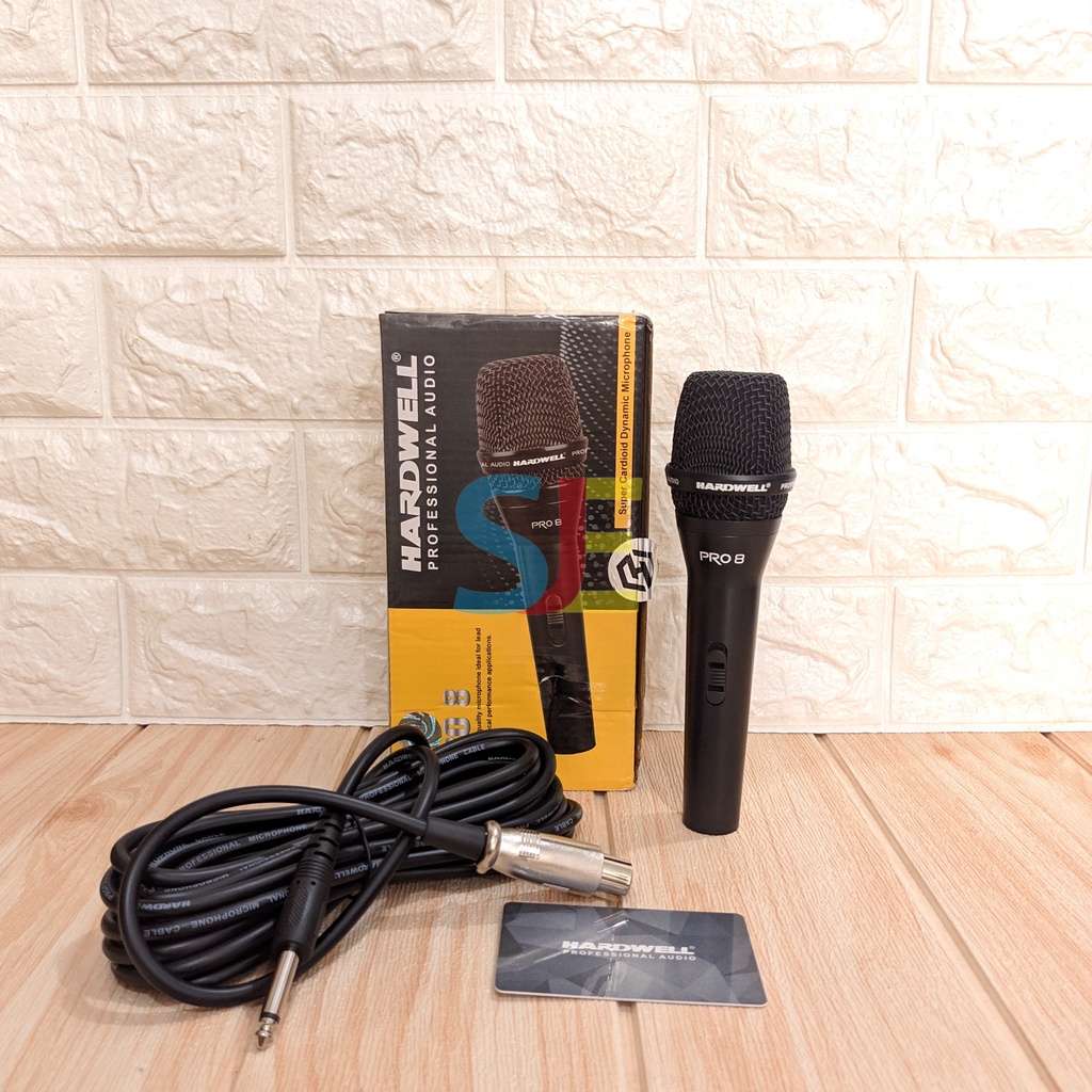 Microphone Hardwell PRO 8 / Mic Kabel Hardwell Pro 8 / Microphone Karaoke