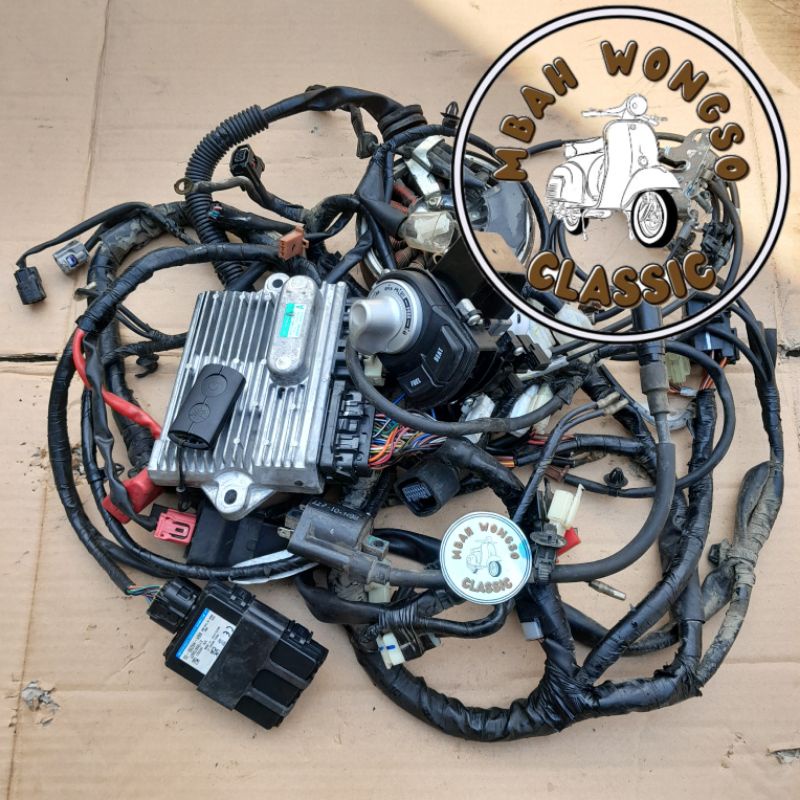 ACG FULLSET PENGAPIAN ECU KABEL BODY MAGNET SPULL ALL NEW NMAX 155 KODE B6H TYPE KONTAK KEYLESS ORIG