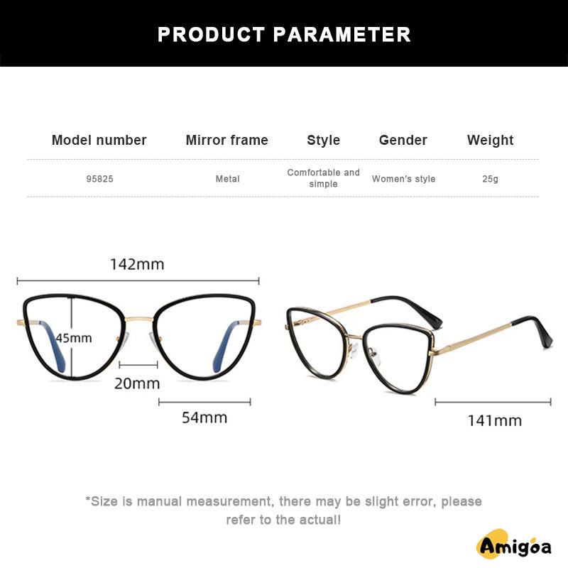 Kacamata Optik Populer kacamata Pemblokiran Cahaya Biru kacamata Retro Fashionable Wanita - AG2