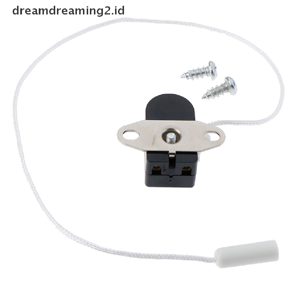 (dream) Saklar Kabel Tarik Untuk Lampu Dinding Bedside Lamp Open Single Pull Control Rope Switch.