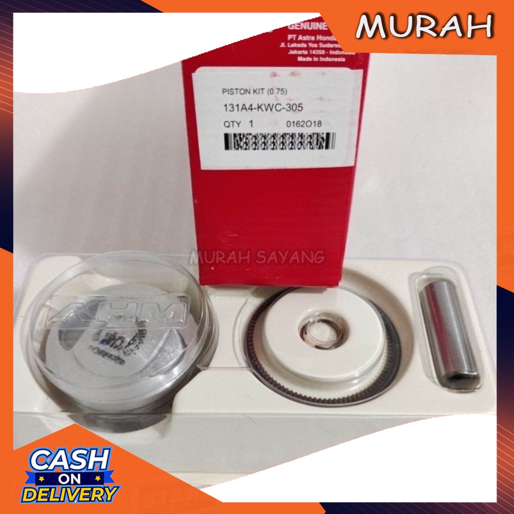 Piston kit size 0.75 Honda CS1 - CS 1 - CS one Original 131A4-KWC-305 Promo Distributor Sparepart