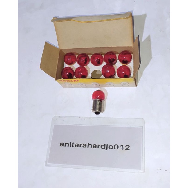 Dop Bohlam Lampu Reting Sein GL 12V/5W Warna Merah