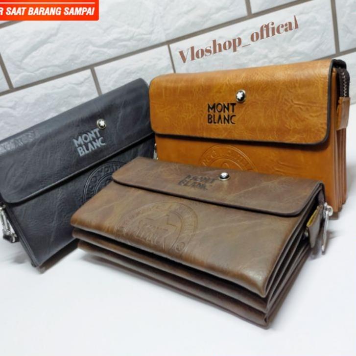 ❁ handbag clutch pria kulit asli tas tangan pria import ➮