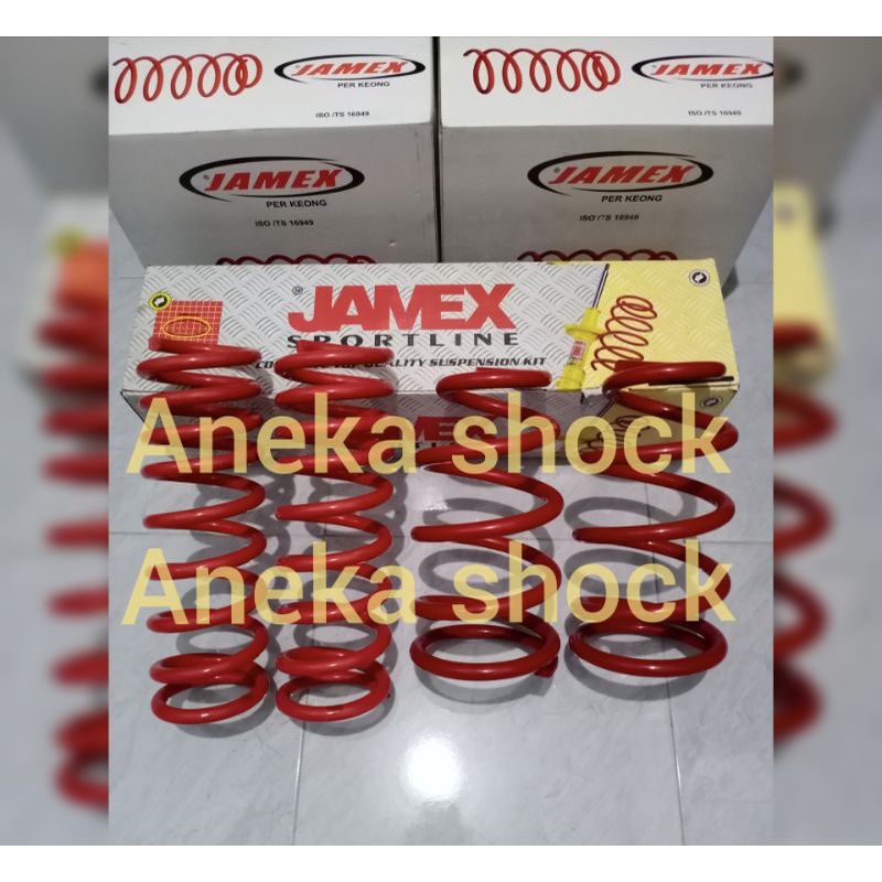 PAKET PER KEONG CEPER / COILSPRING MERK JAMEX TOYOTA INNOVA BENSIN (4pcs)