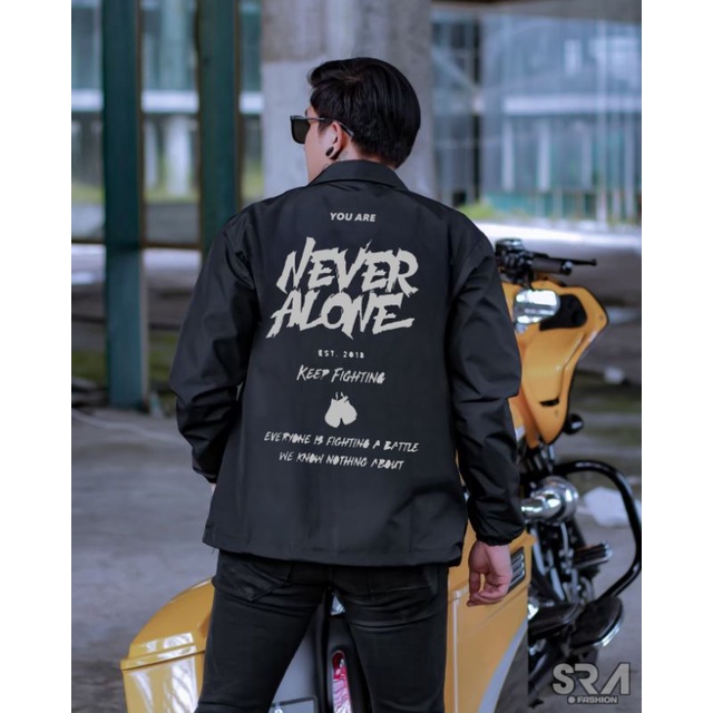 Jaket Coach Erigo Apparel Fujinkai Hitam Pria Big Size L XL XXL Terlaris Jacket Parasut Kerah Kancing CJ Winbreakers Original Distro Premium Terbaru