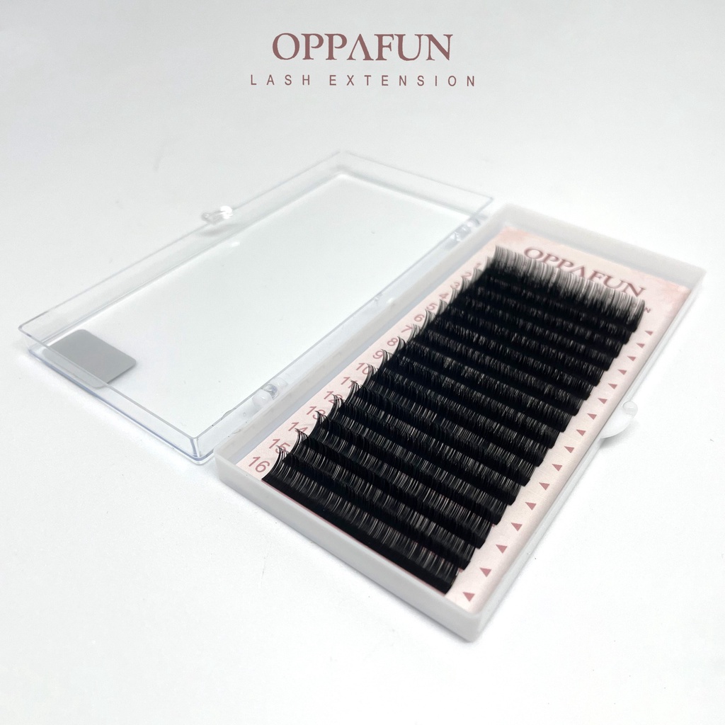 OPPAFUN Bulu Mata Bulumata Palsu Mink Eyelash Extension D Curl Tanam Lentik Anti Bakteri D0.05 D0.10 D0.15 D0.20 D0.25 Eyelashes Eye Lashes Sambung NAGARAKU YELIX RUSIA RUSSIA