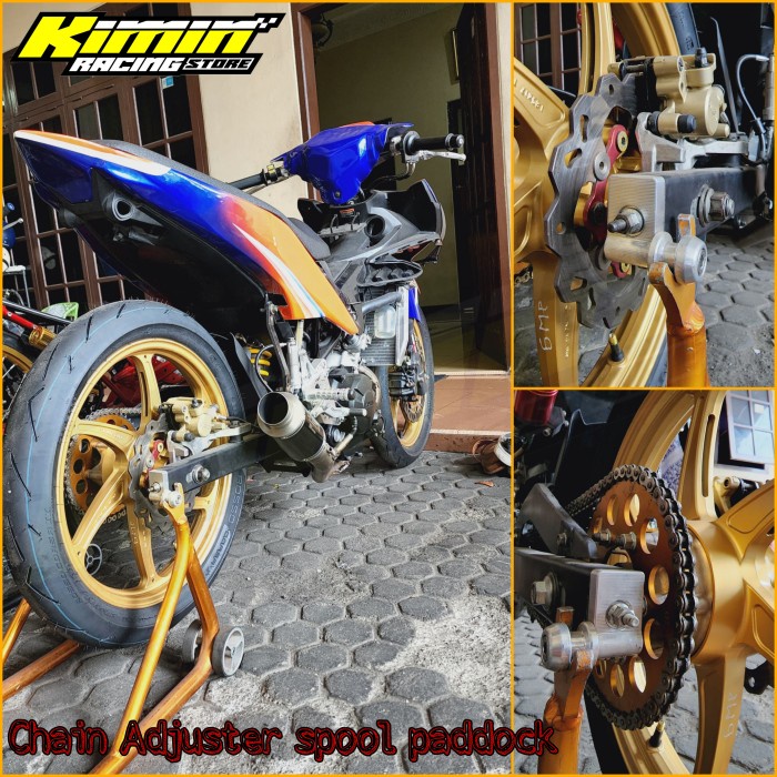 Tutup ARM Anting Setelan Rantai Spools paddock Jalu Paddock MX King  Billet Process Full CNC Stelan 