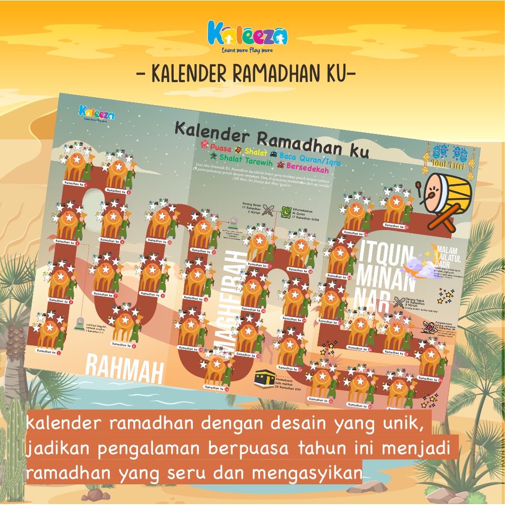 

Kalender Ramadhan Tracker Puasa Planner Bonus Sticker