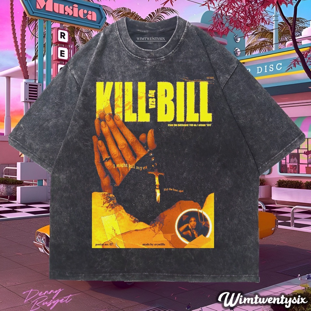 Wimtwentysix “sza ctrl kill bill” kaos oversized washing | vintage tee