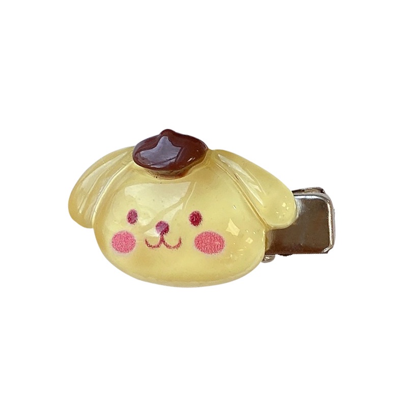 Flash Halus Kawaii Sanrio Mini Jepit Rambut Ins Gadis Manis Dan Lucu Hati Duckbill Klip Gadis Kartun Hiasan Kepala