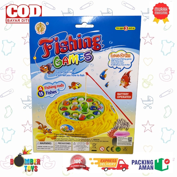 MAINAN ANAK FISHING GAMES PANCINGAN IKAN ANAK ANAK BATERE PANCING FISH