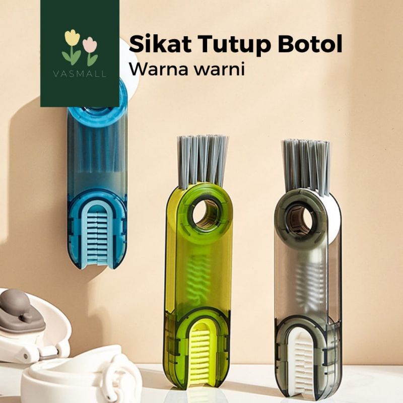 Hokkiterus21⭐⭐⭐⭐⭐SIKAT 3IN1 sikar botol susu bayi sikat termos sikat botol bayi pembersih botol 3in1 S037