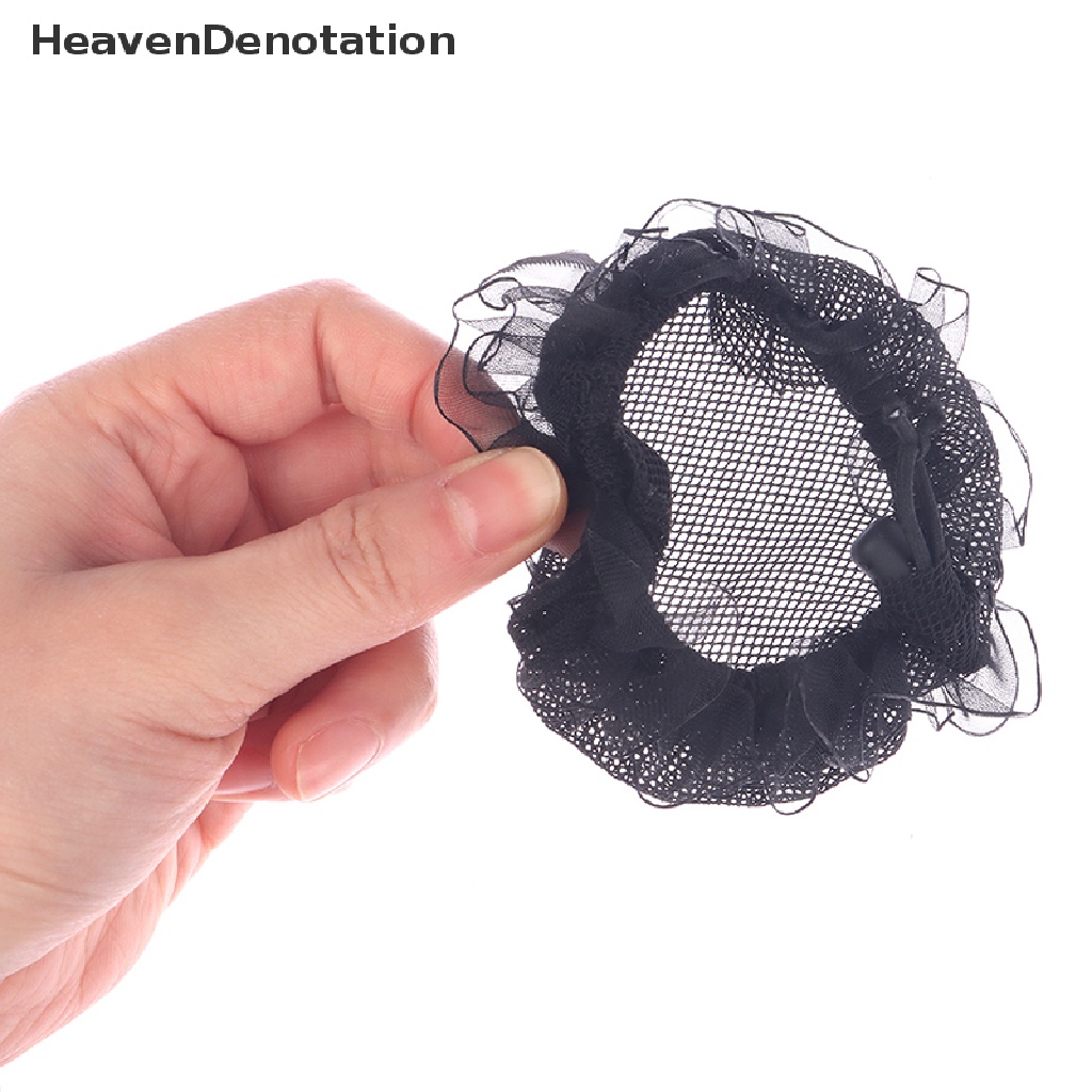 [HeavenDenotation] 1pc Jaring Rambut Penutup Sanggul Wanita Hair Net Balet Dance Skag Crochet Hiasan Kepala HDV