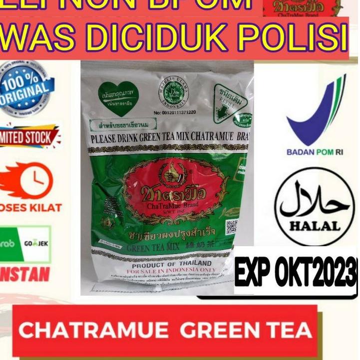 

☪ !!Thai Green Tea Chatramue 200gr HALAL MUI ada logo ☺