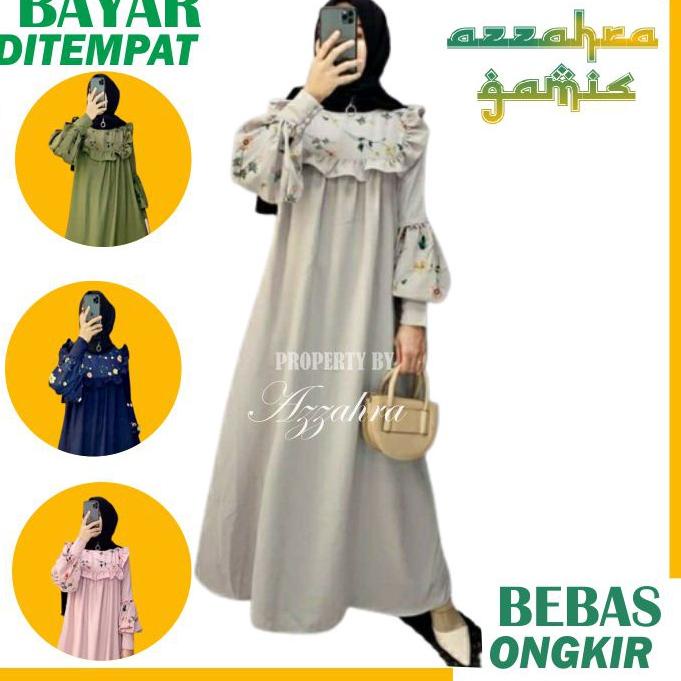 STOK TERBATAS Gamis Remaja Wanita Muslimah Syari Murah Terbaru Kekinian Polos 2021