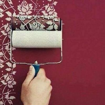 ♞ ROLL CAT DINDING KARAKTER ( 1 SET LENGKAP ) GAGANG + MOTIF (Free packing kerdus) ✰