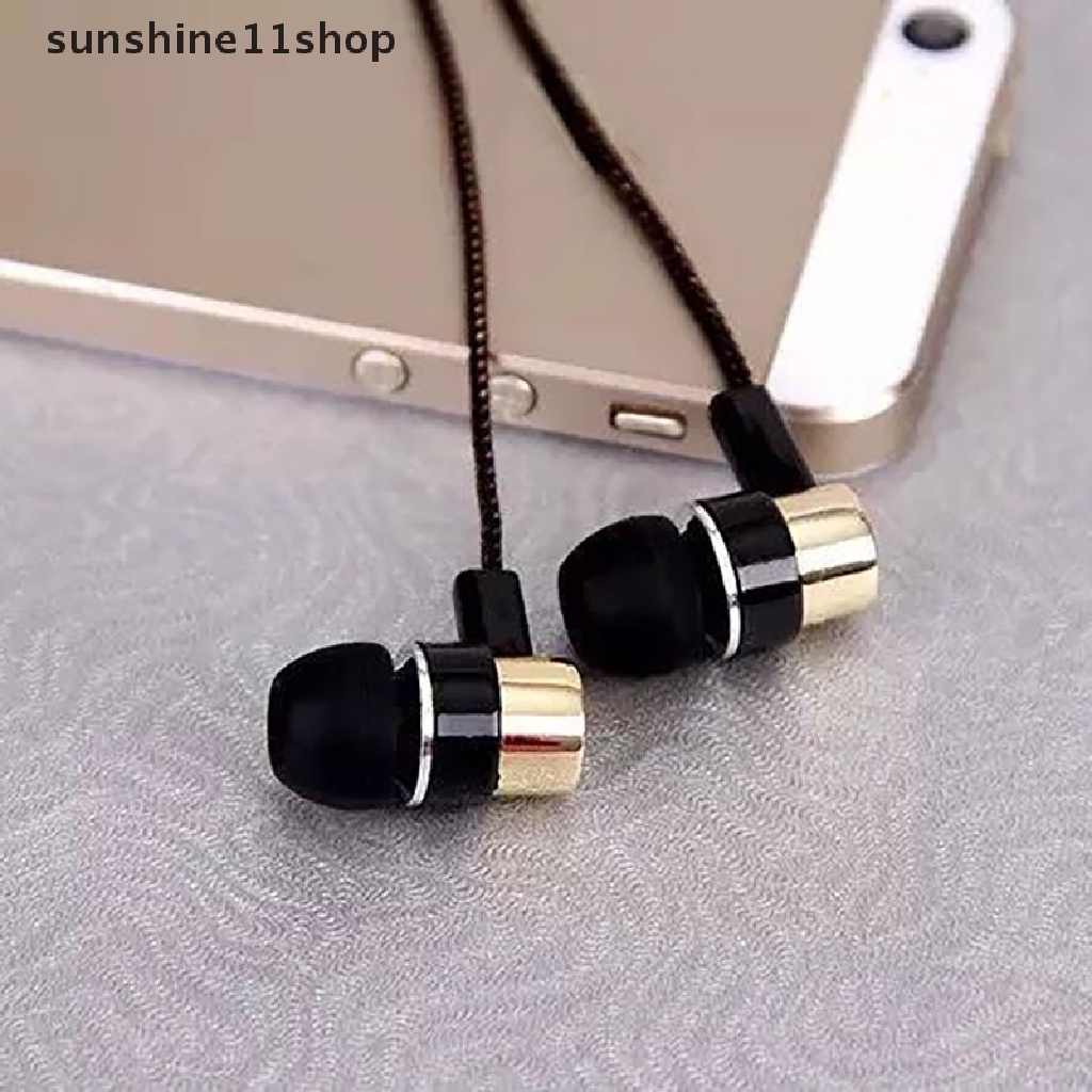 Sho 3.5mm Headphone Kabel HiFi In-ear Sports Gaming Earbud Anti-Berliku Kabel Earphone Stereo Earphone Kawat Musik Sport Headset N