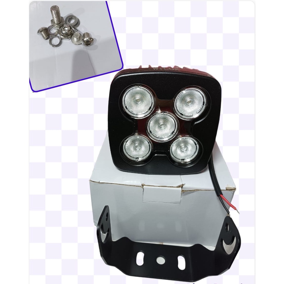 Lampu Tembak Sorot Mobil Motor 5 LED 5 Mata